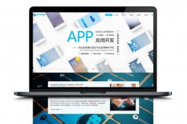 高端互联网技术企业APP开发应用类织梦响应式官网模板WAP手机端自适应