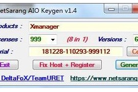 NetSarang AIO Keygen 注册机V1.4（支持Xfile/Xmanager/Xshell全系列）