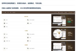 【终身免费】2022年最新运营版皇冠体育系统源码|世界杯足球信用盘口